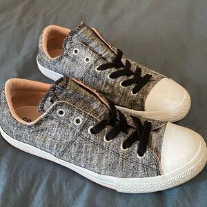 Women’s COPY - GUC Girls Double Tongue black and pink Converse